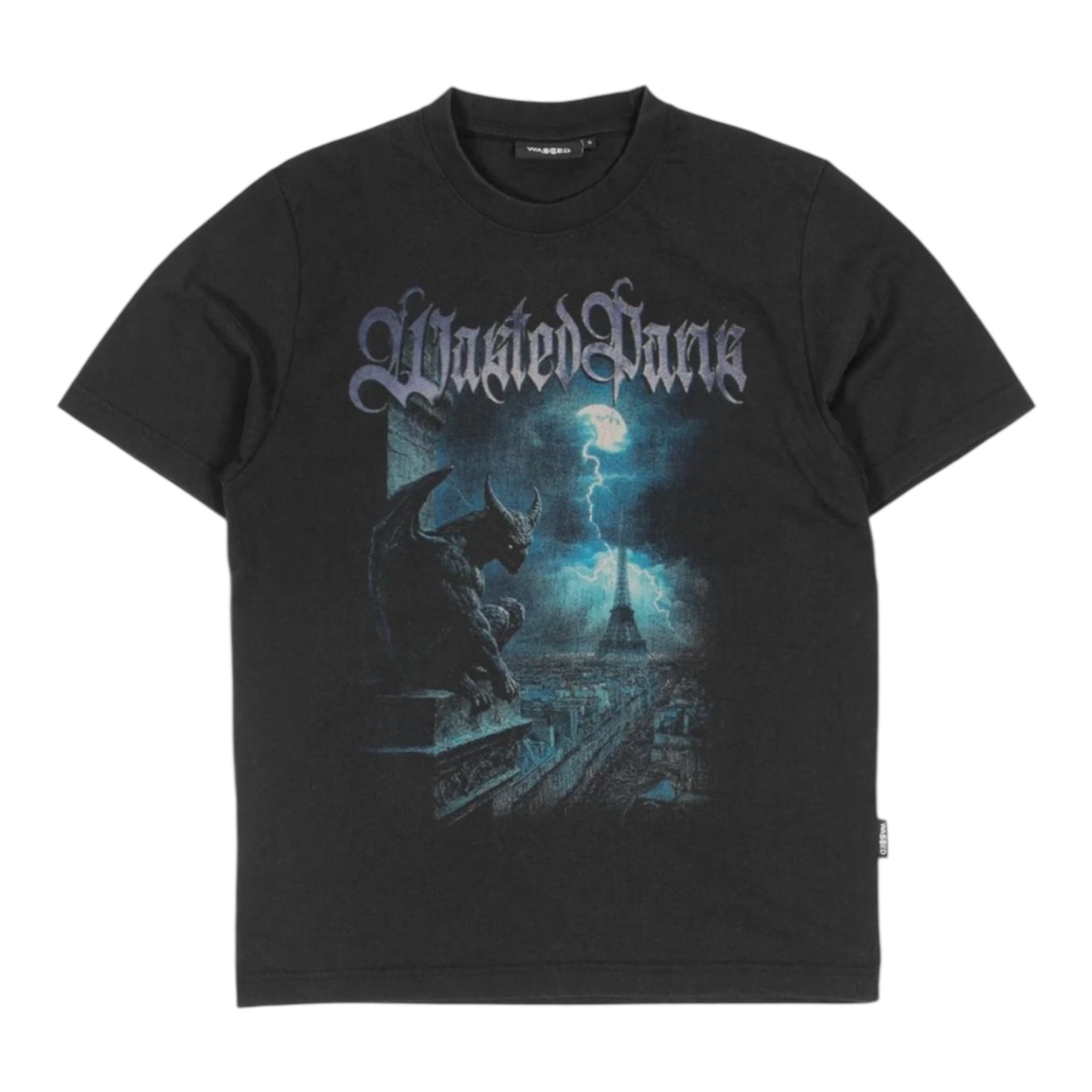 Gargoyle T-Shirt Faded Black - Wasted Paris