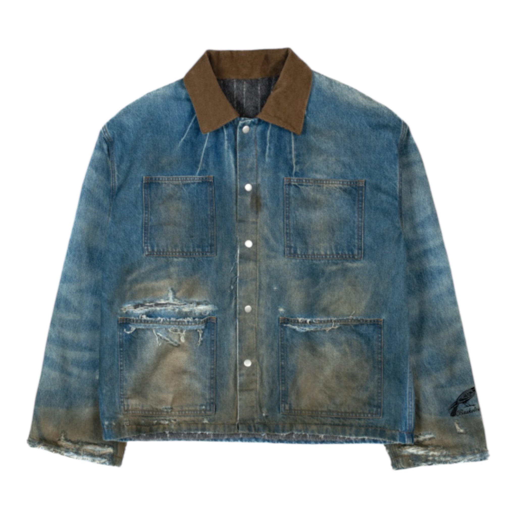 Haystack Denim Jacket Blue - Basketcase Gallery