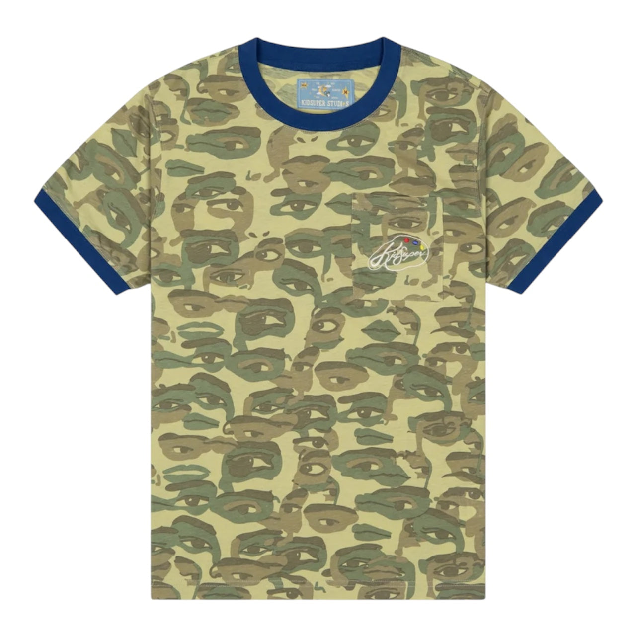 Face Camo Short Sleeve Shirt - KidSuper
