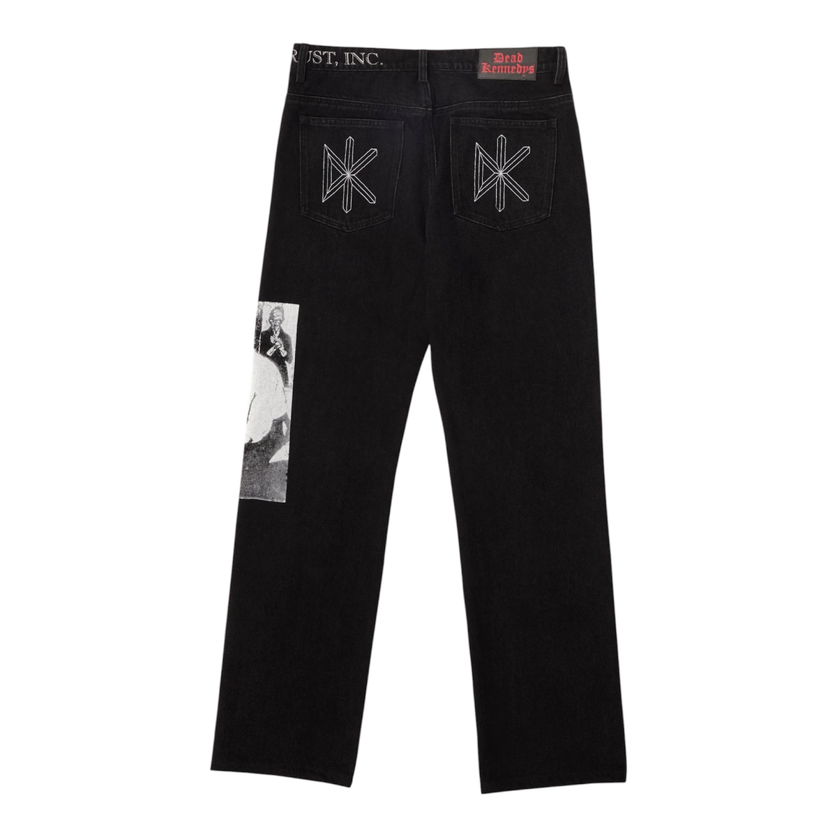 DIY Straight Leg Pants Black - Pleasures x Dead Kennedys
