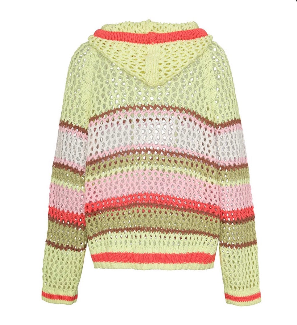 HOODIE CROCHET_MULTI LIMETTE - Liv Bergen