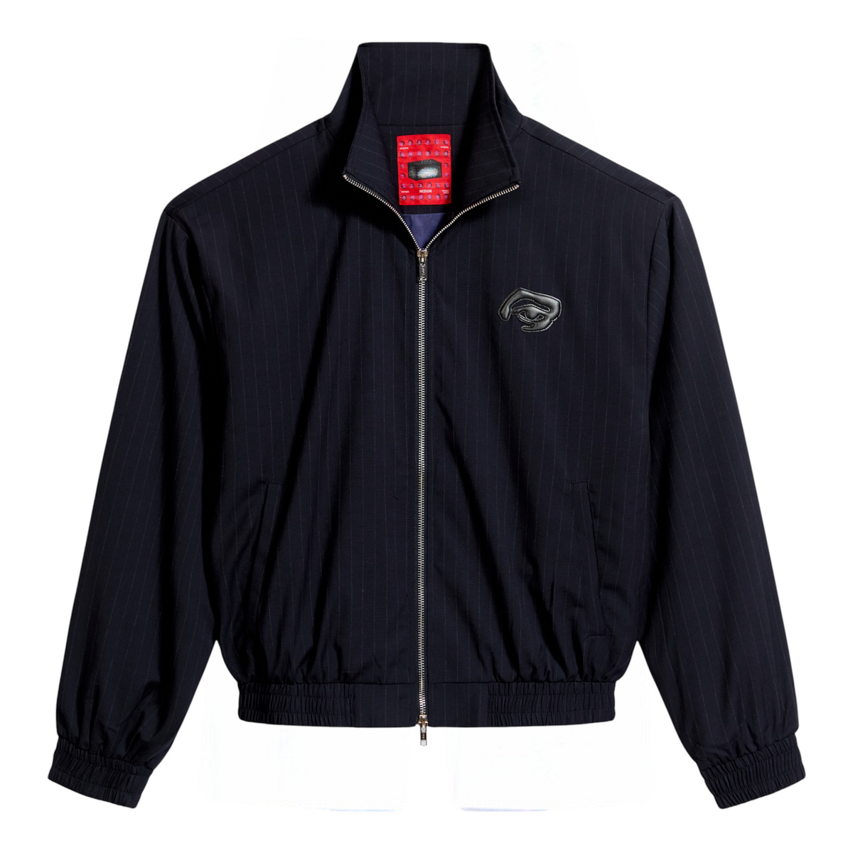 Eye Patch Pinstripe Tracksuit Jacket Off White - KidSuper