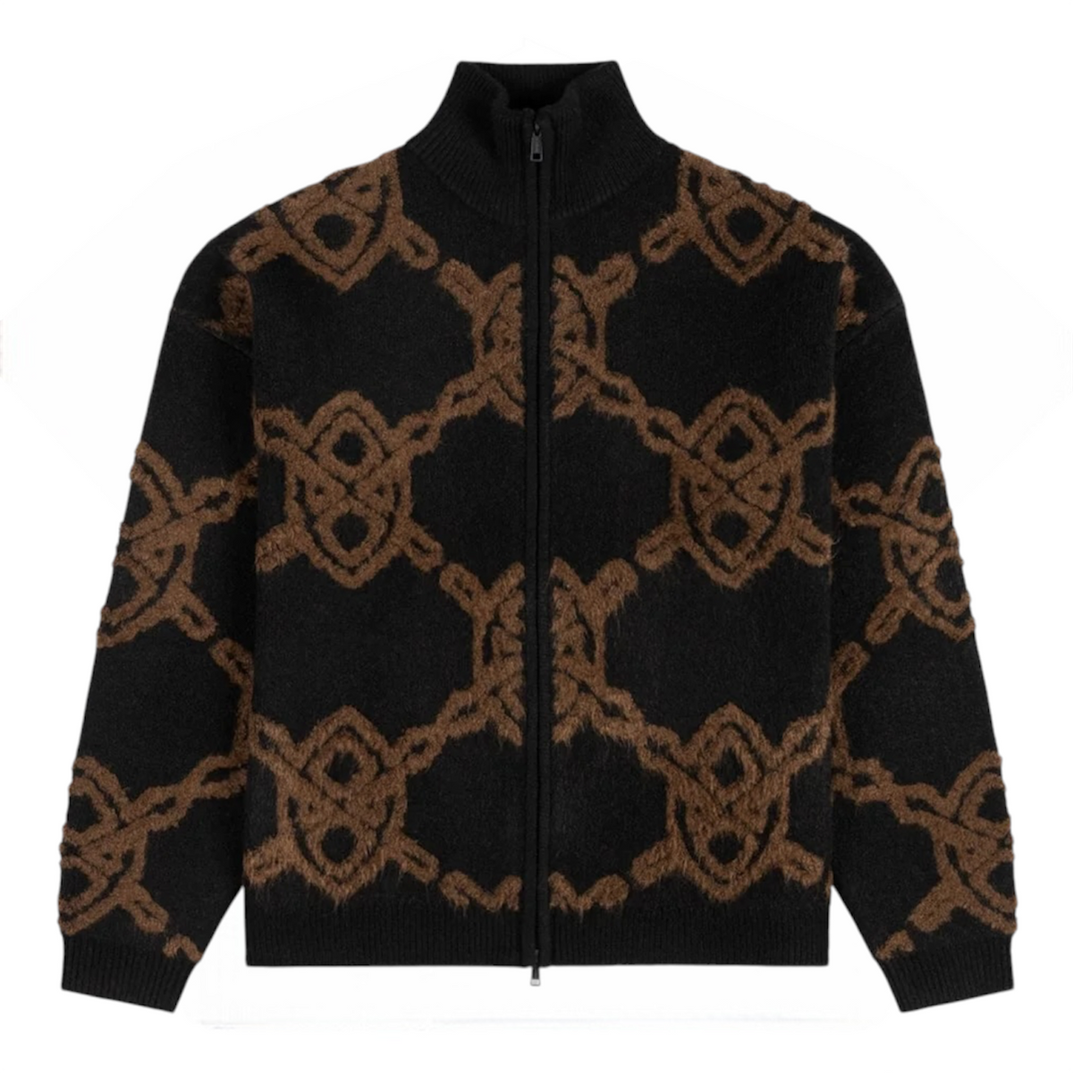 Shield Knit Zip Up Black - Daily Paper