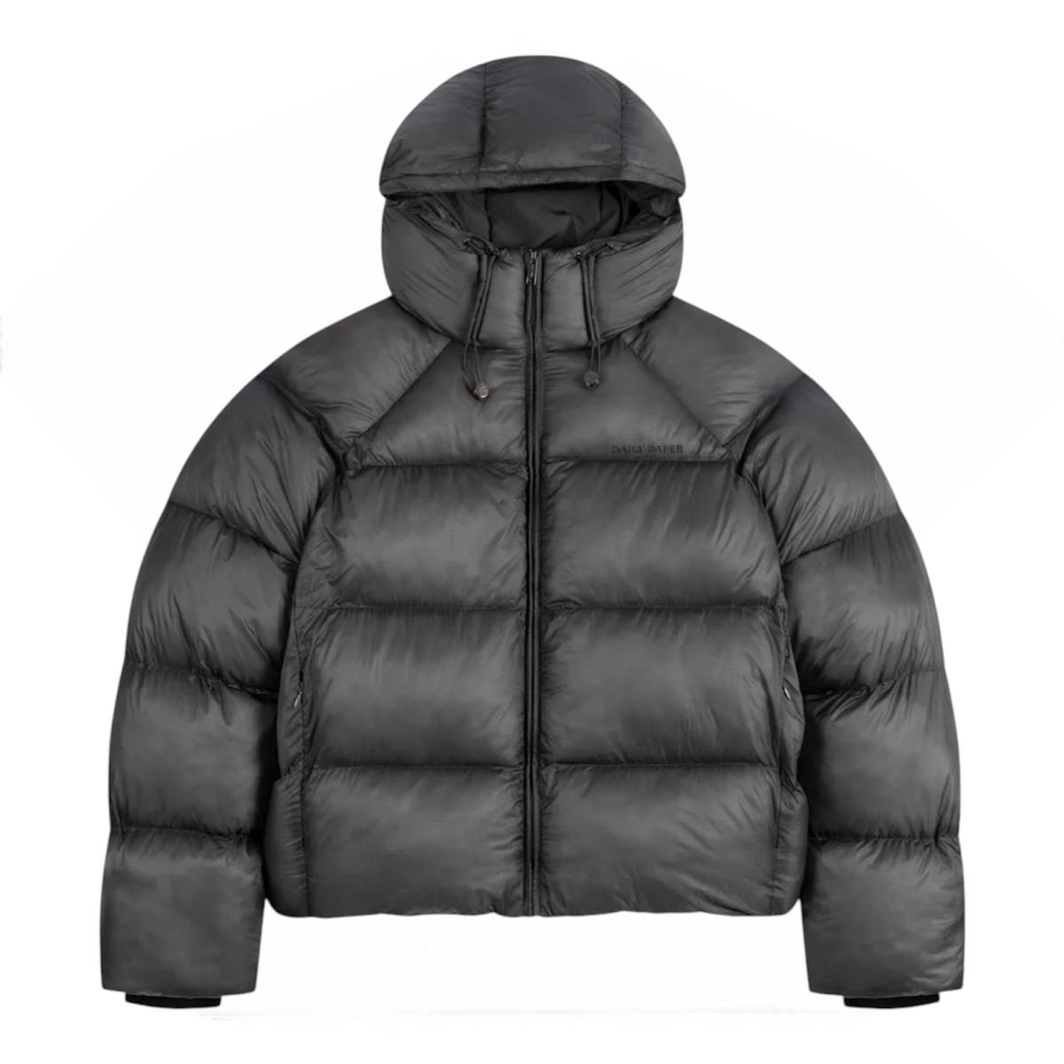 Raglan Sleeve Dias Puffer Jacket Black - Daily Paper