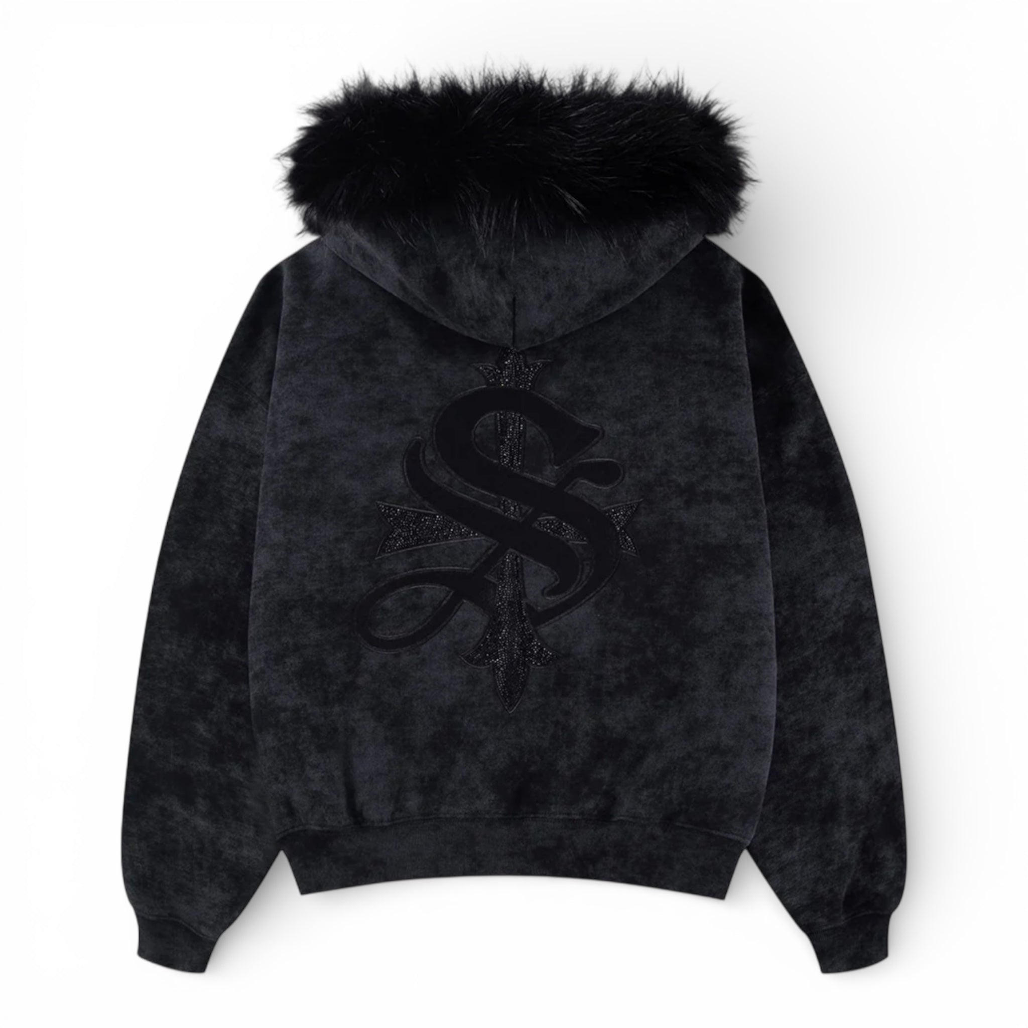 Faux Fur Cross Zip Hoodie - Supplier Tokyo – moritz store