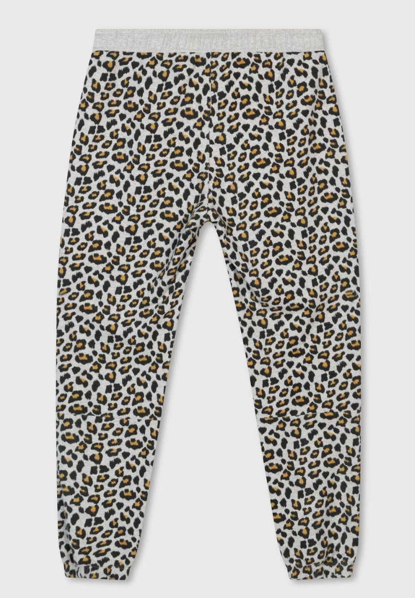 Cropped Jogger Leopard light grey melee - 10DAYS