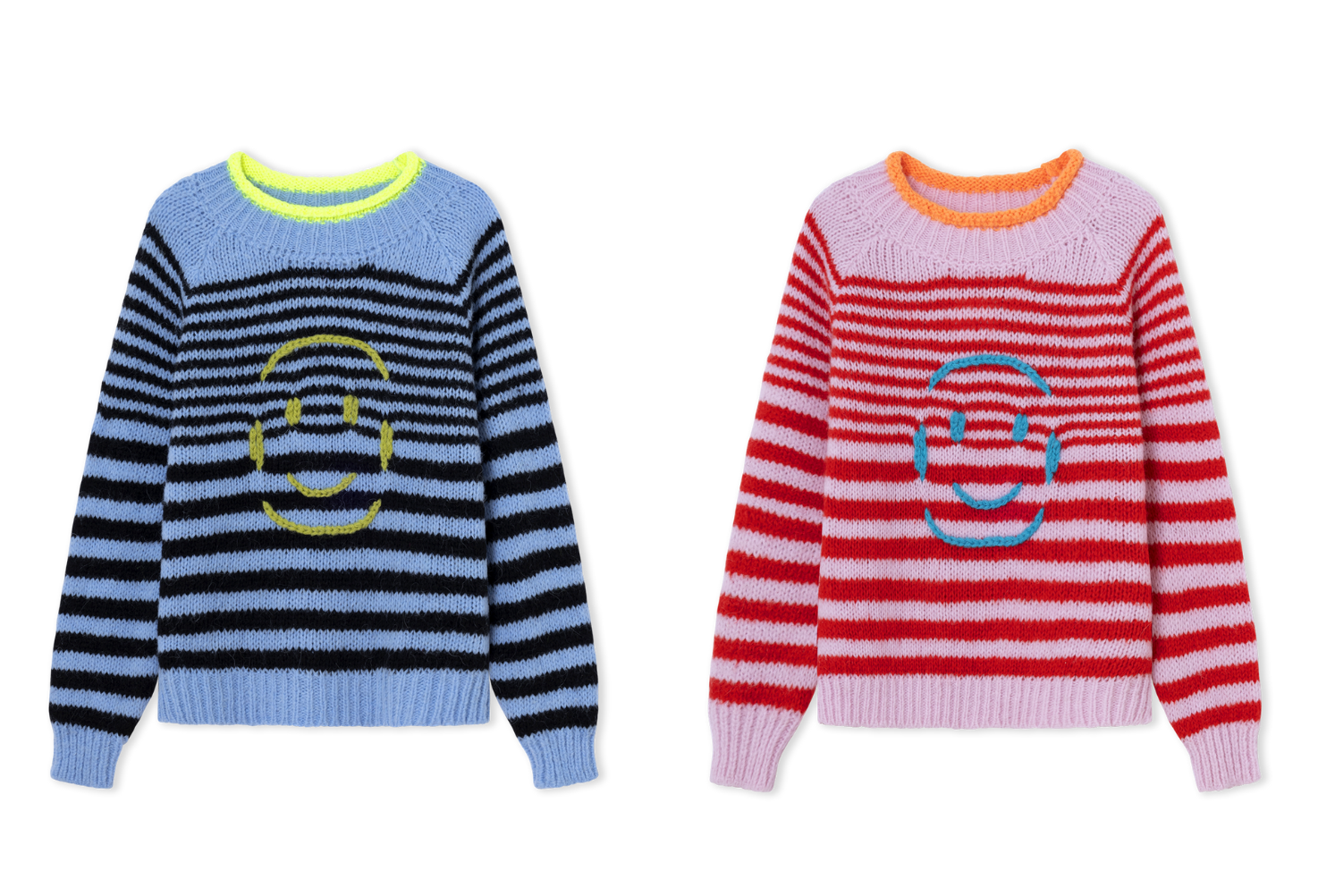 Smilie Sweaterl Blau / Rot gestrift- Dr Bloom