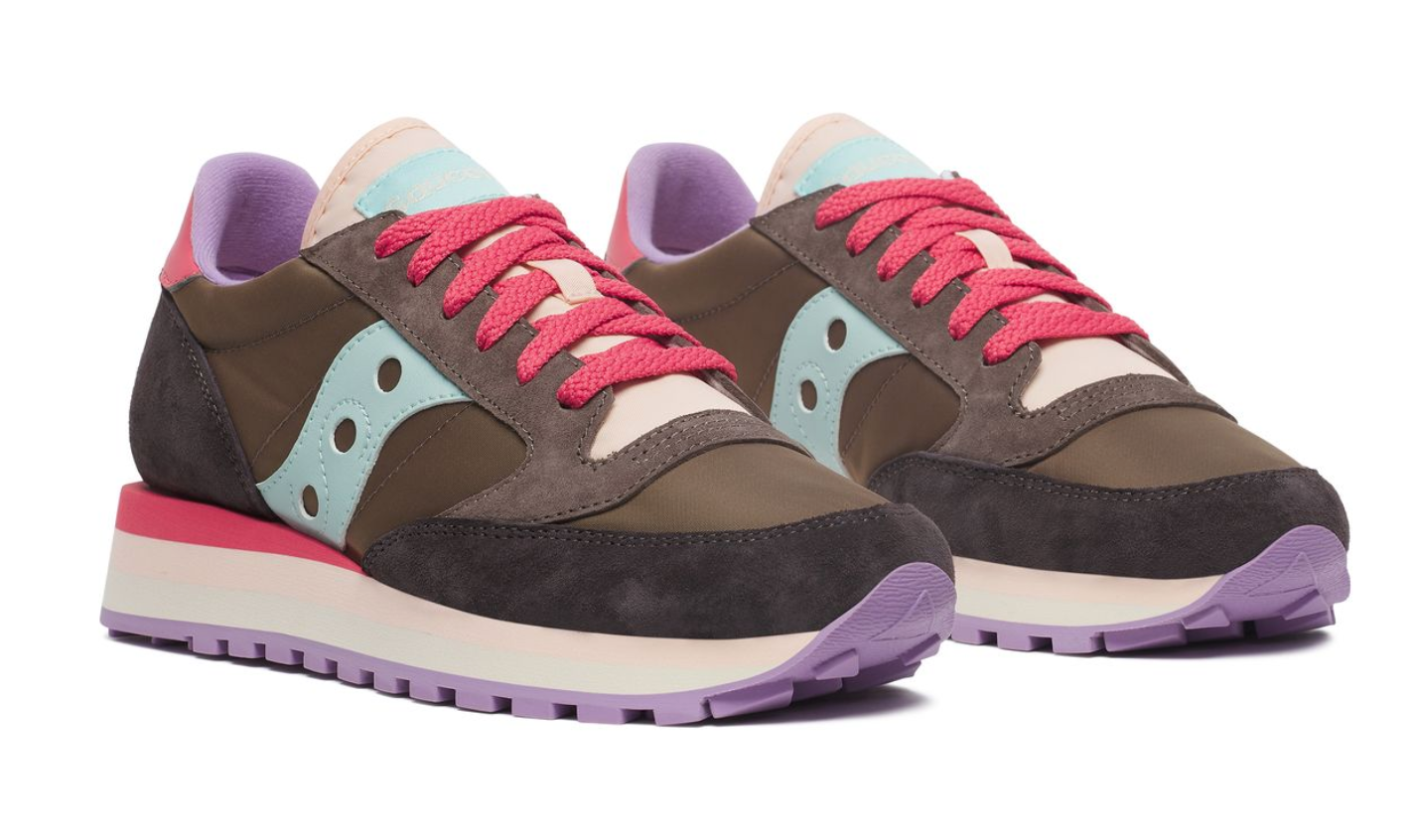 JAZZ TRIPLE - BROWN/AQUA -  Saucony