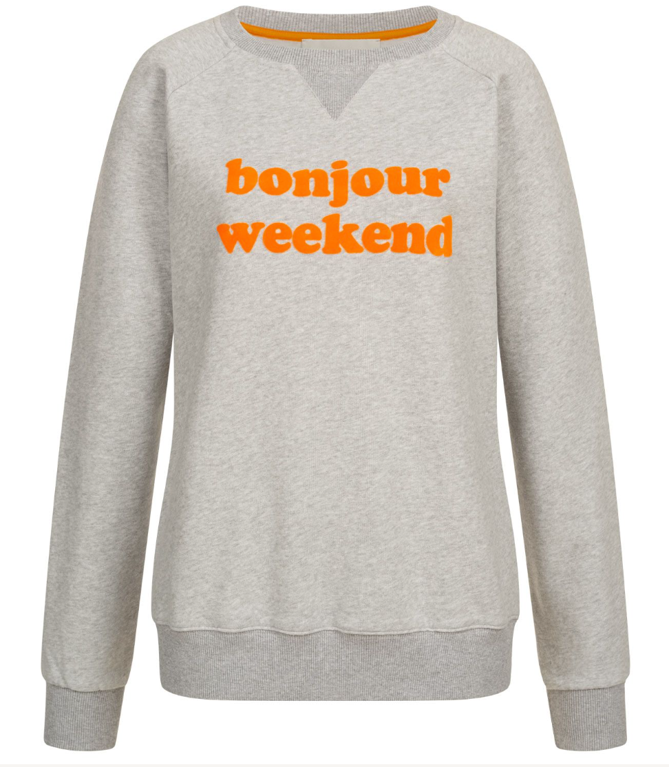 Bonjour Weekend Sweater grau - another brand