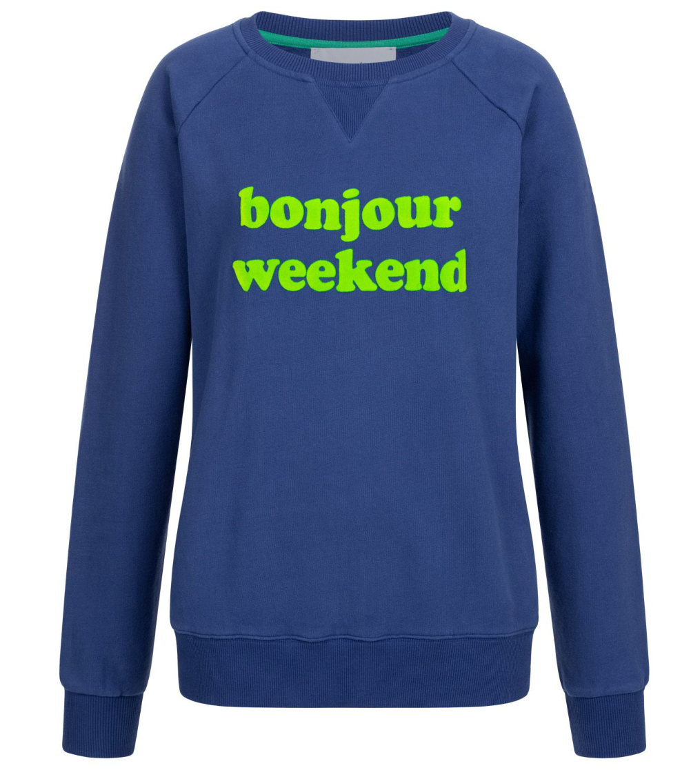 Bonjour Weekend Sweater blau - another brand