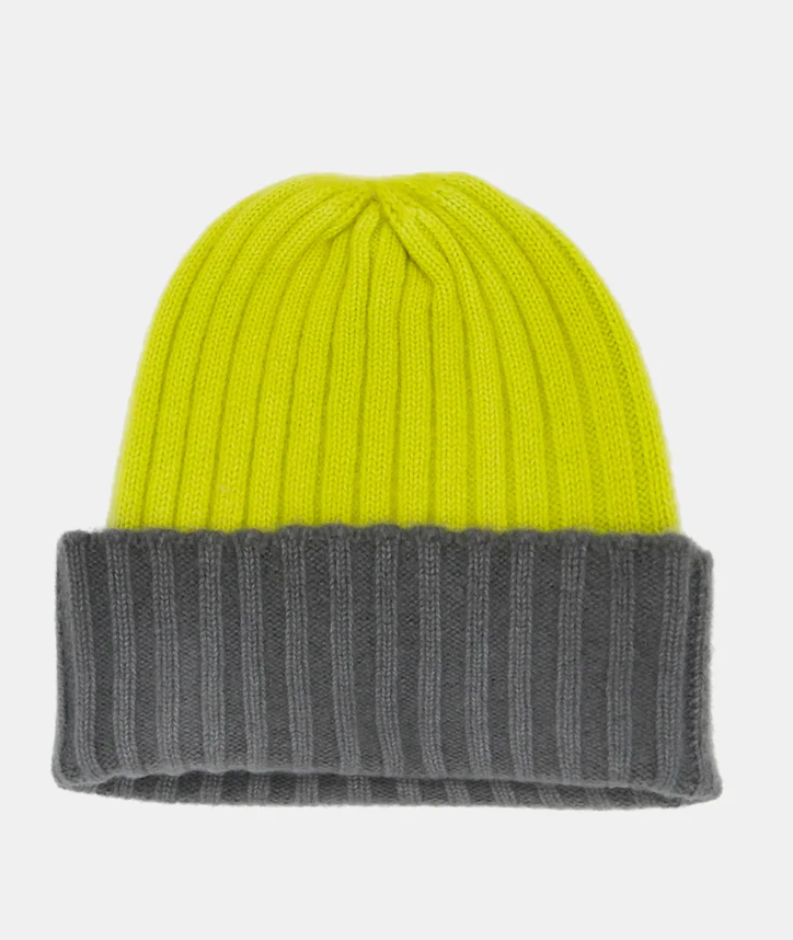 BEANIE SHADE/NEON YELLOW - v von Goat