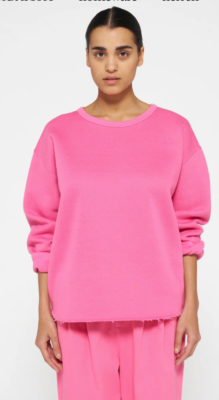 RAW EDGE SWEATER  bright pink - 10DAYS