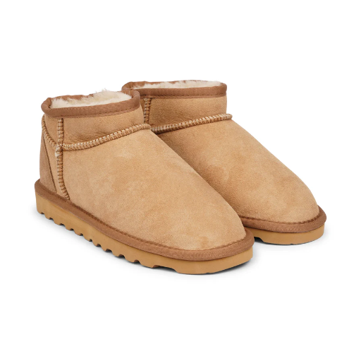 Majura Double Faced shearling Low Boot in Crroissant - lovlies