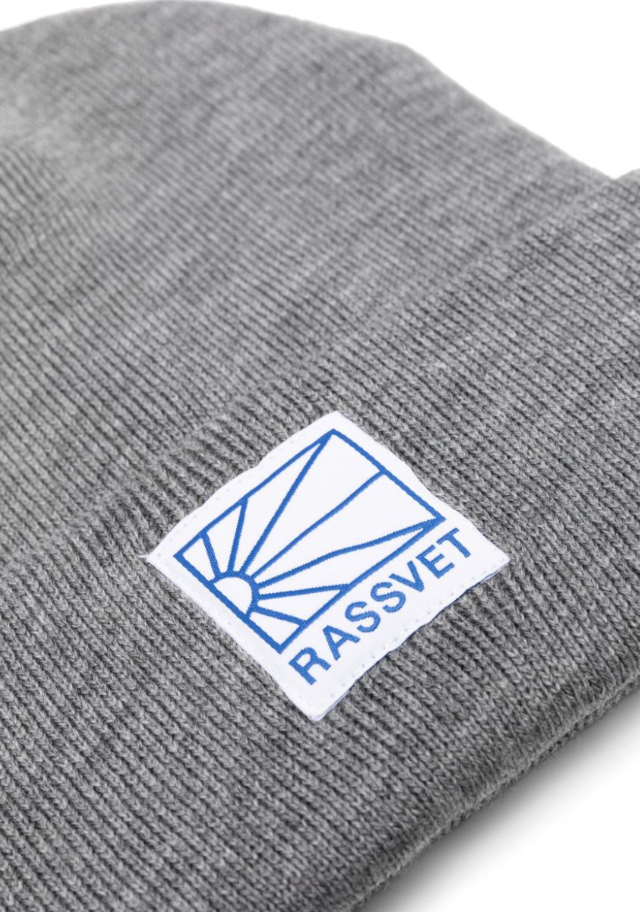 Logo Tag Beanie Knit Grey - Rassvet