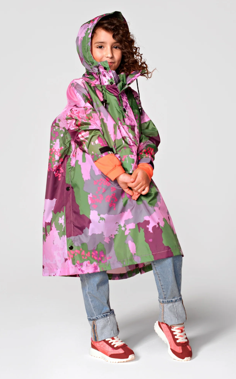 Digi Spring Camo Kids - Rain Poncho - Rainkiss- Rainkiss