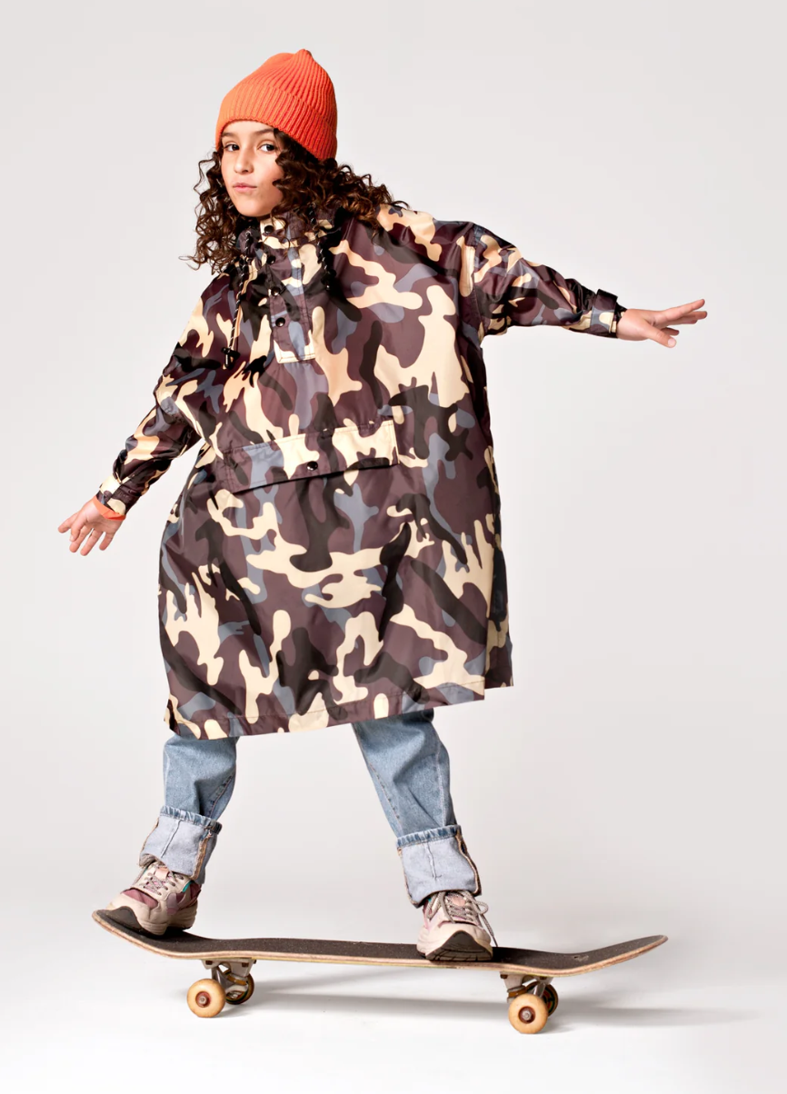 Jungle  Camo Kids - Rain Poncho - Rainkiss- Rainkiss