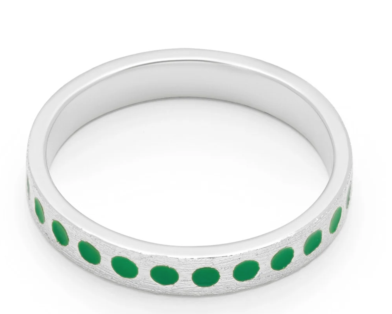 Pattern Ring silber light green - LULU