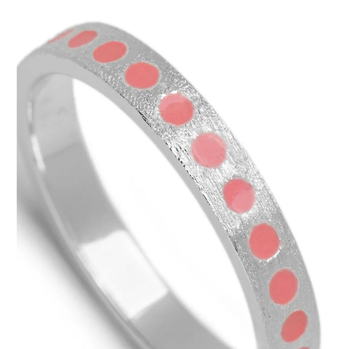 Pattern Ring silber Burnt Coral- LULU