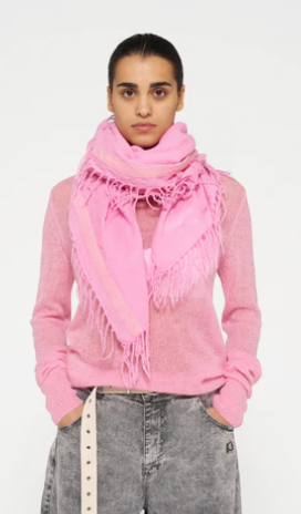 Scarf  wool enzym pink 10DAYS