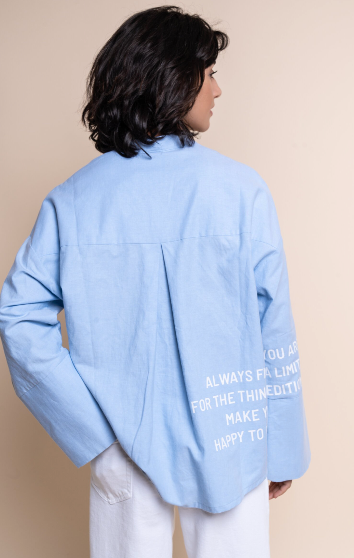 Long Sleeve Blouse light blue  - The Shirt Poject