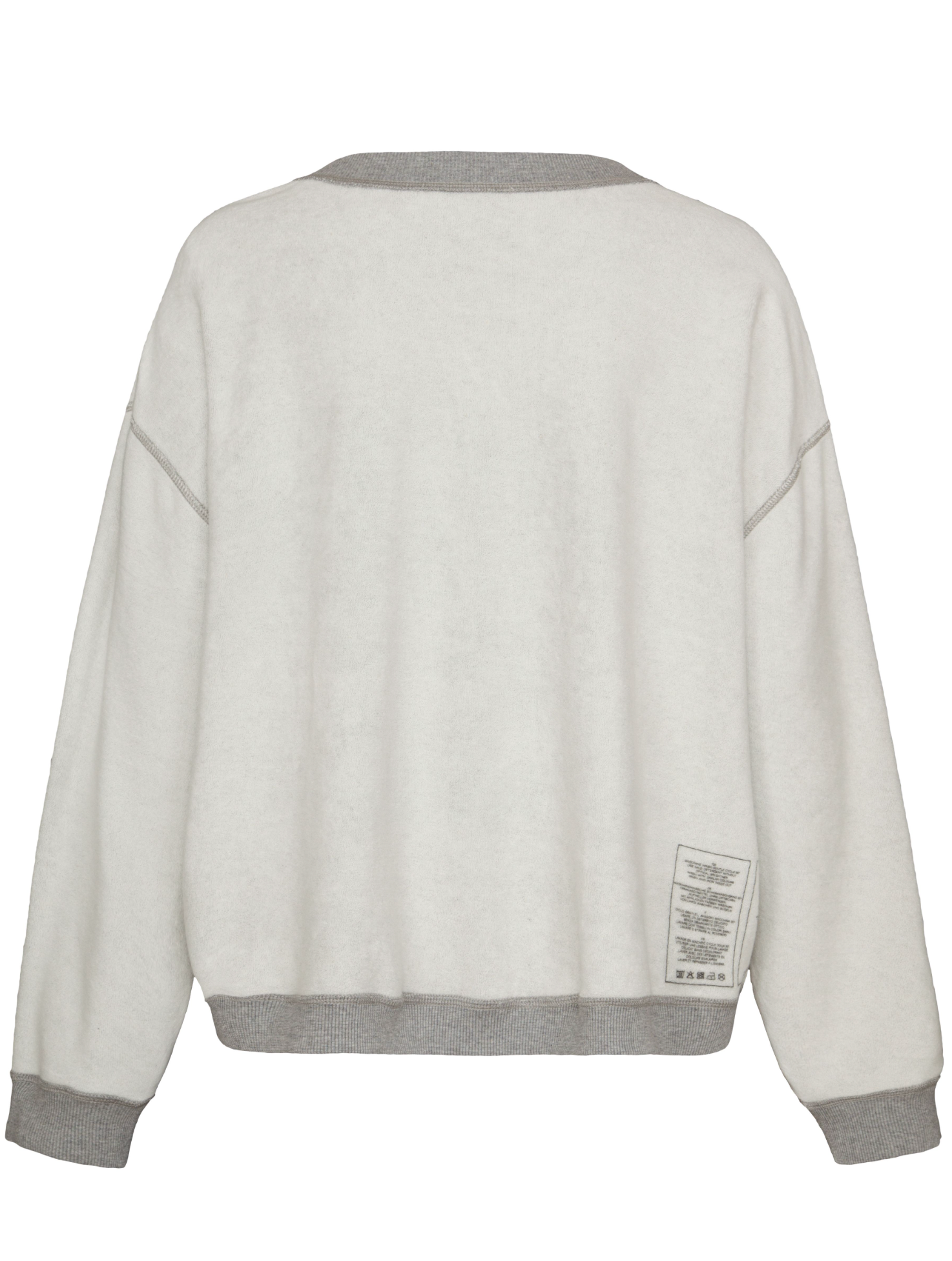 Sweater Reversible grey melange  - Liv Bergen