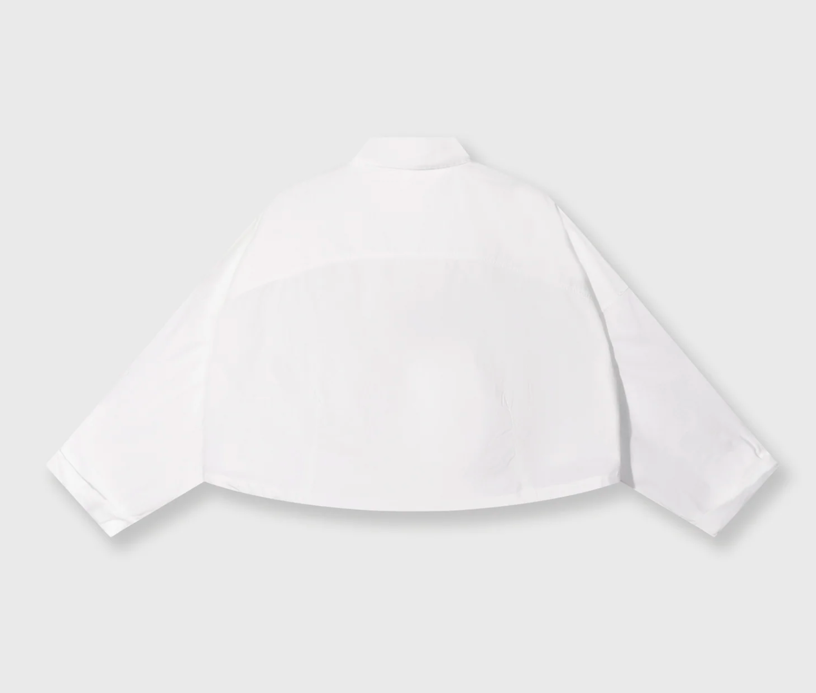Oversized Cropped Shirt in ecru/weiß- 10 Days