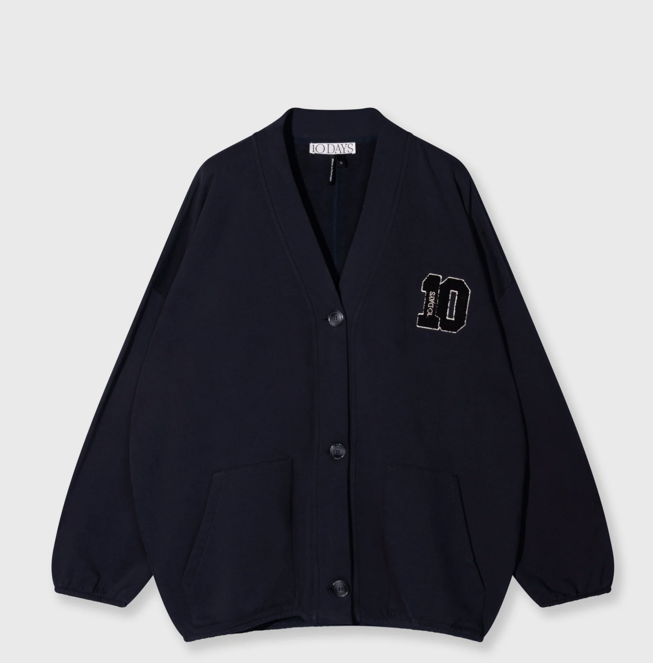 Baseball Cardigan 10 /GOTS dark navy - 10DAYS