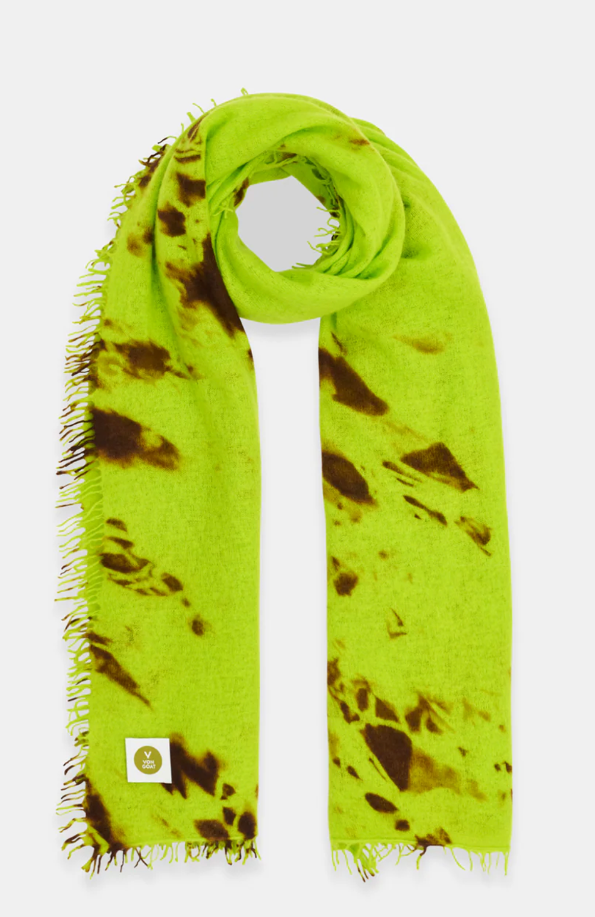 Scarf Neon Yellow/Iced Koffy  - V von Goat