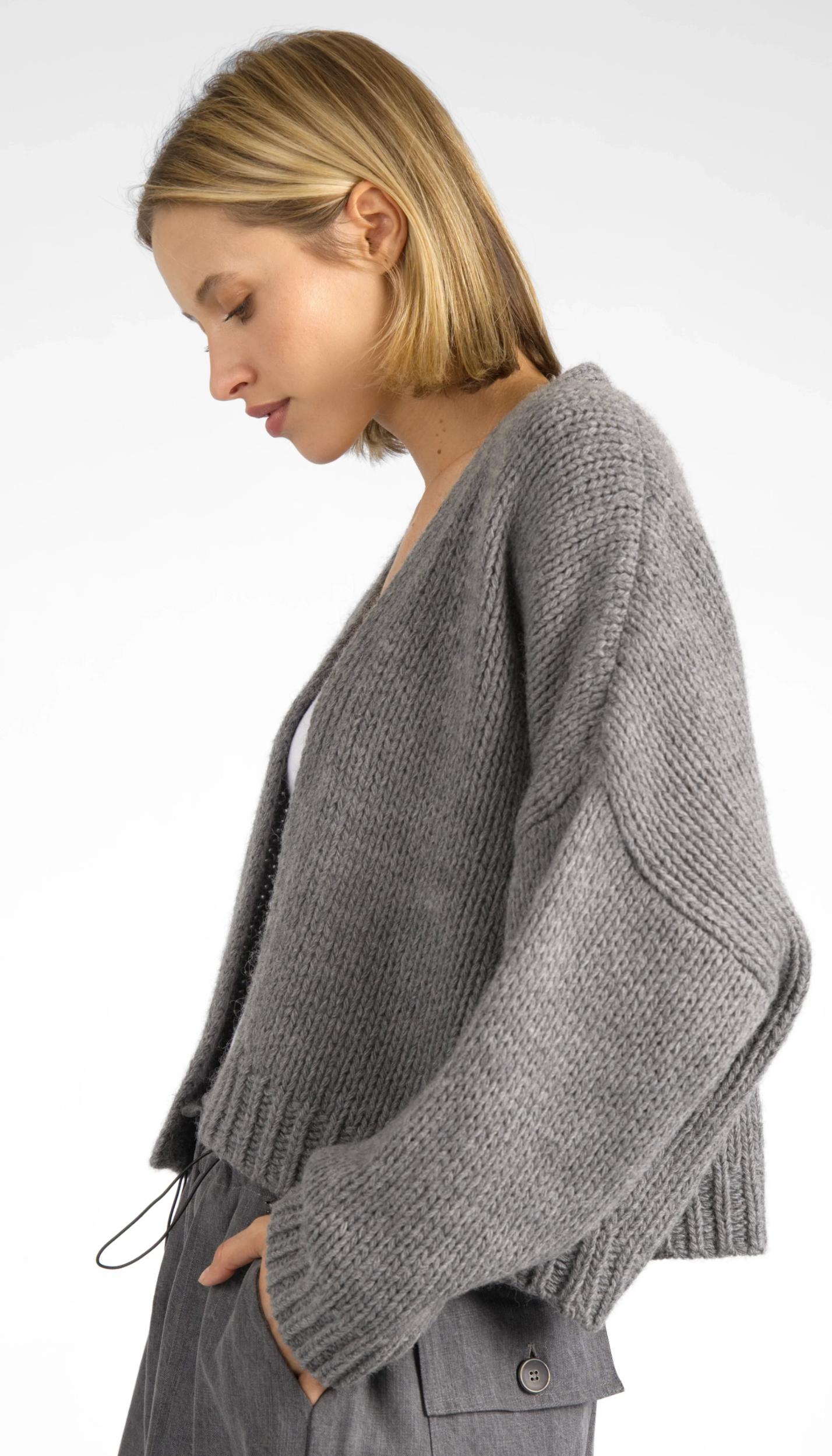 ALIXA   Strickcardigan dark grey - KULTFRAU