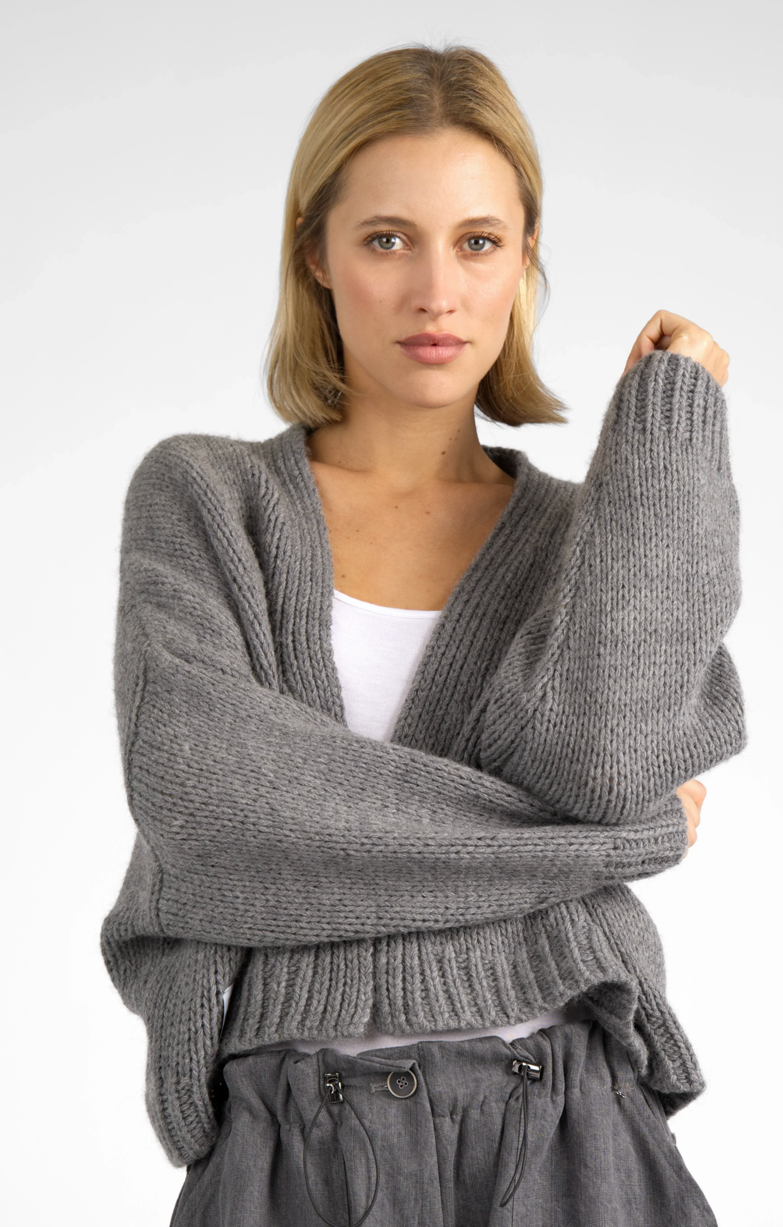 ALIXA   Strickcardigan dark grey - KULTFRAU