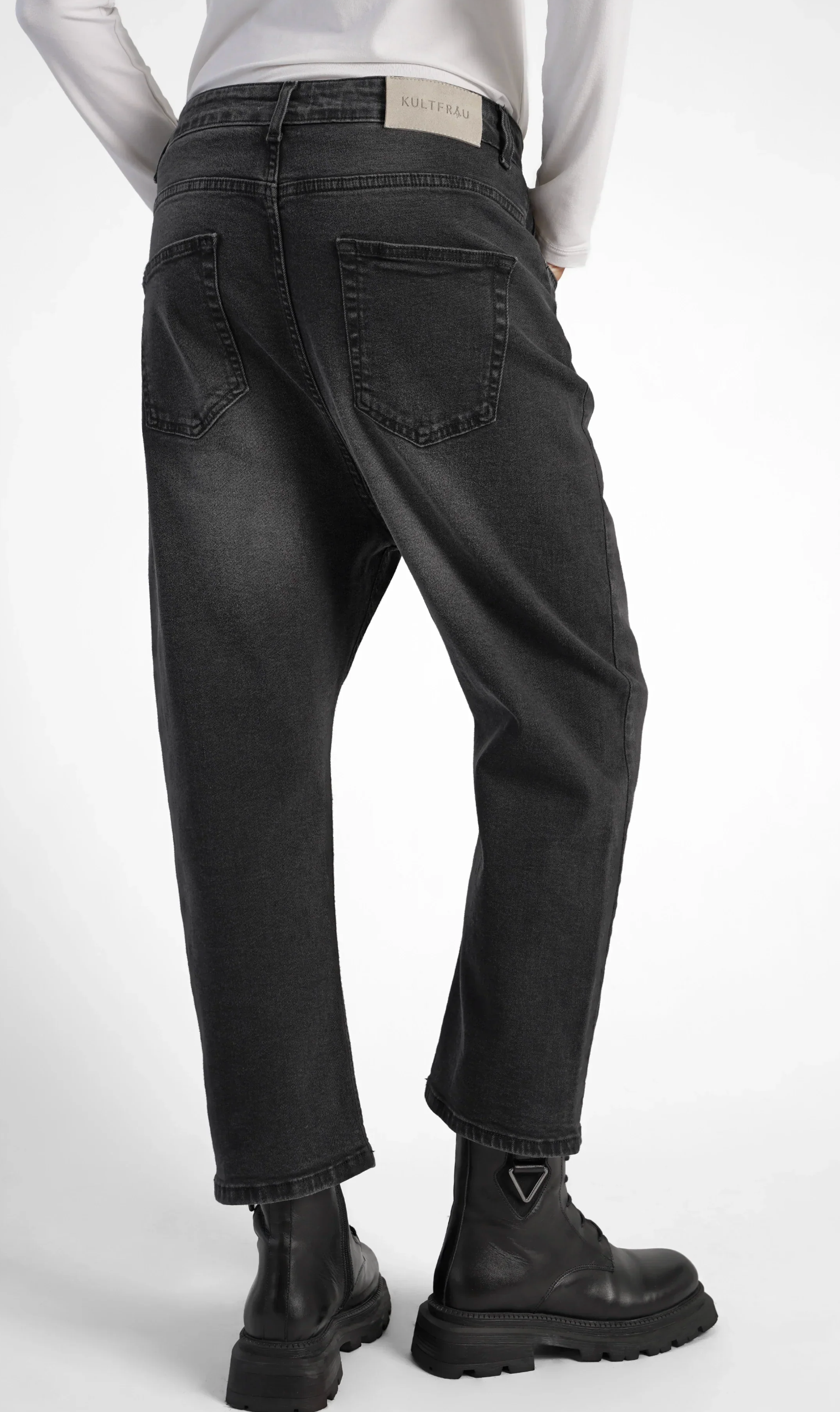 JEANY Baggy Jeans faded black - KULTFRAU