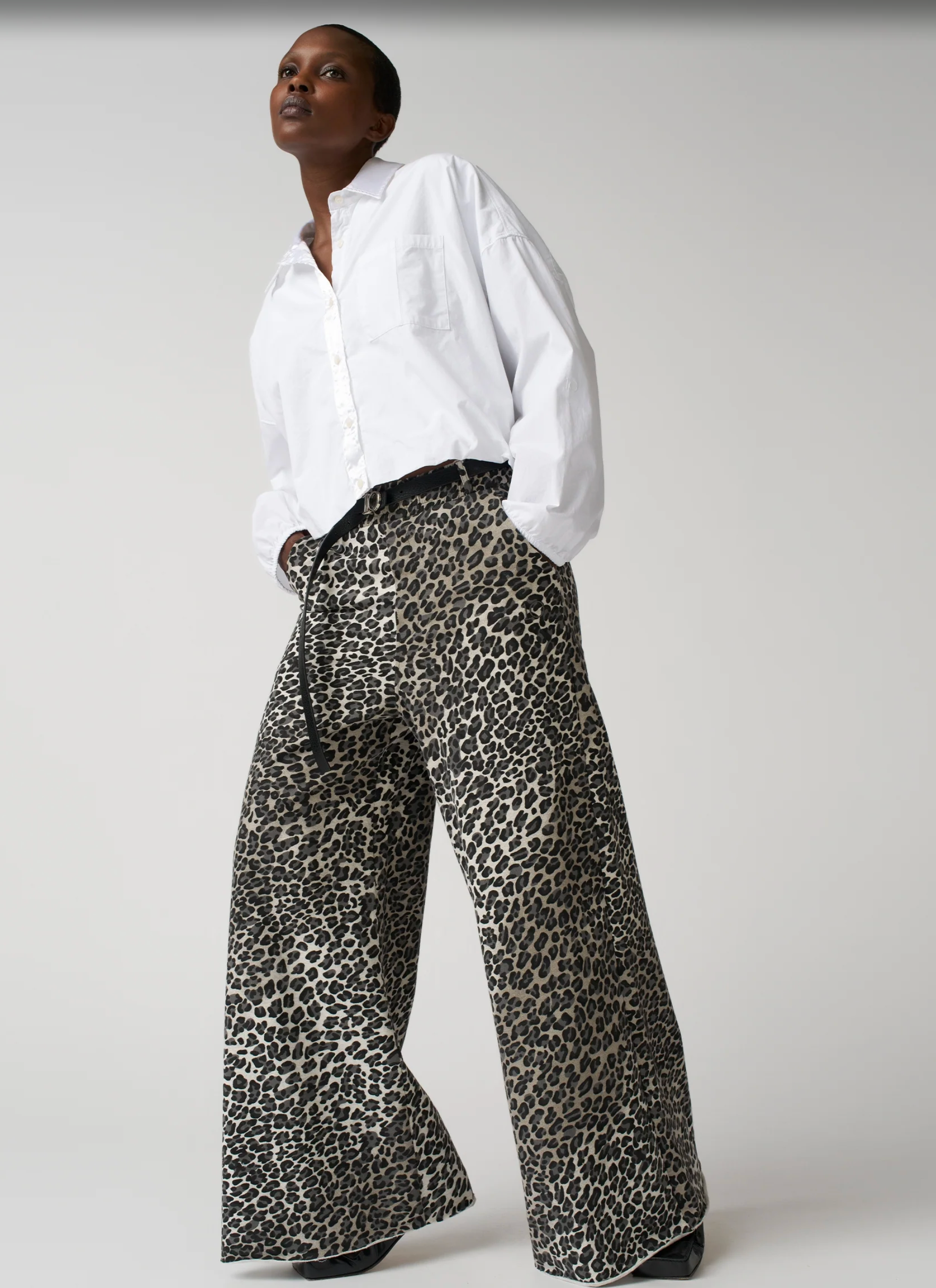 wide leg jogger leopard- 10DAYS
