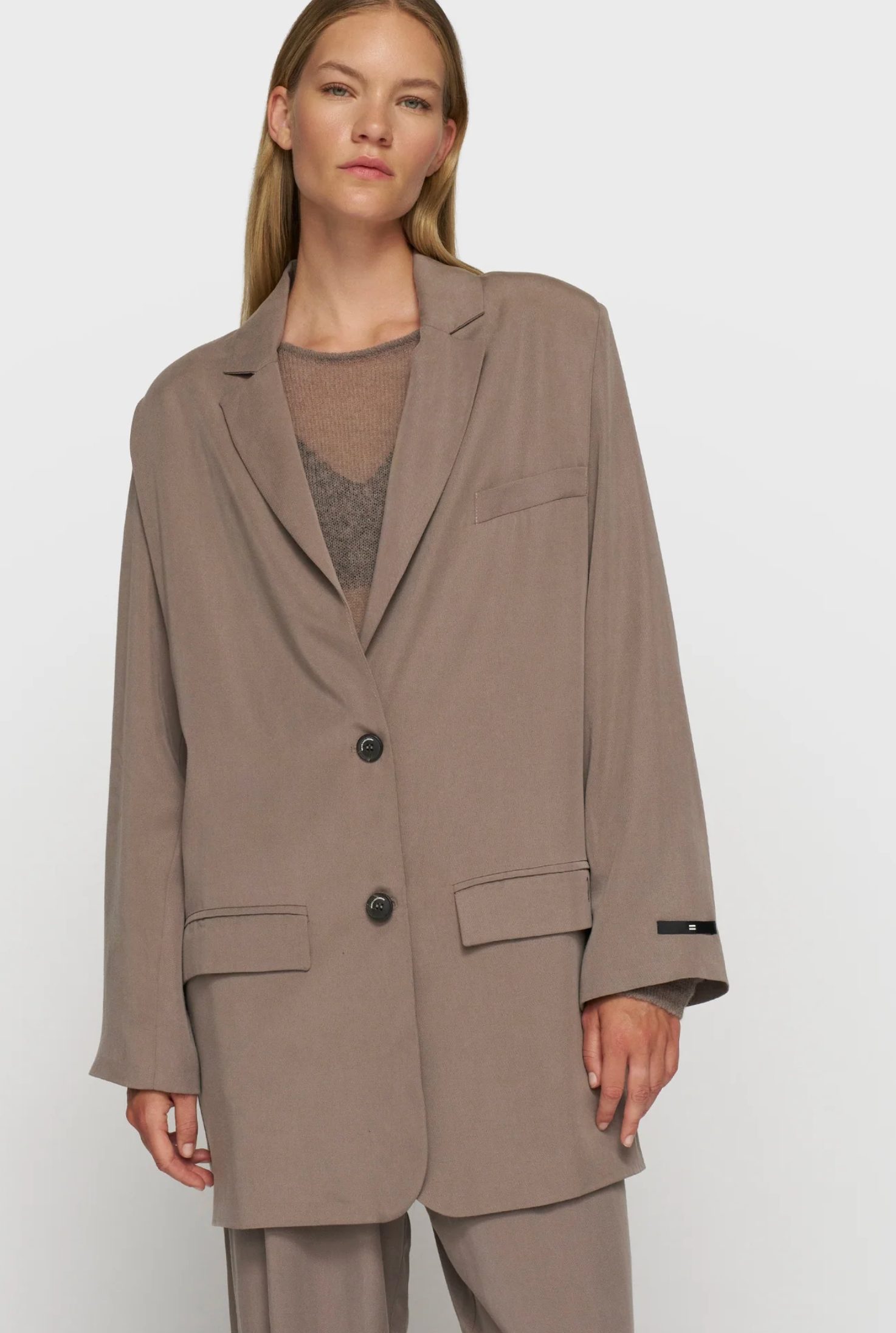 Long flown Blazer lyocell moonrock- 10DAYS