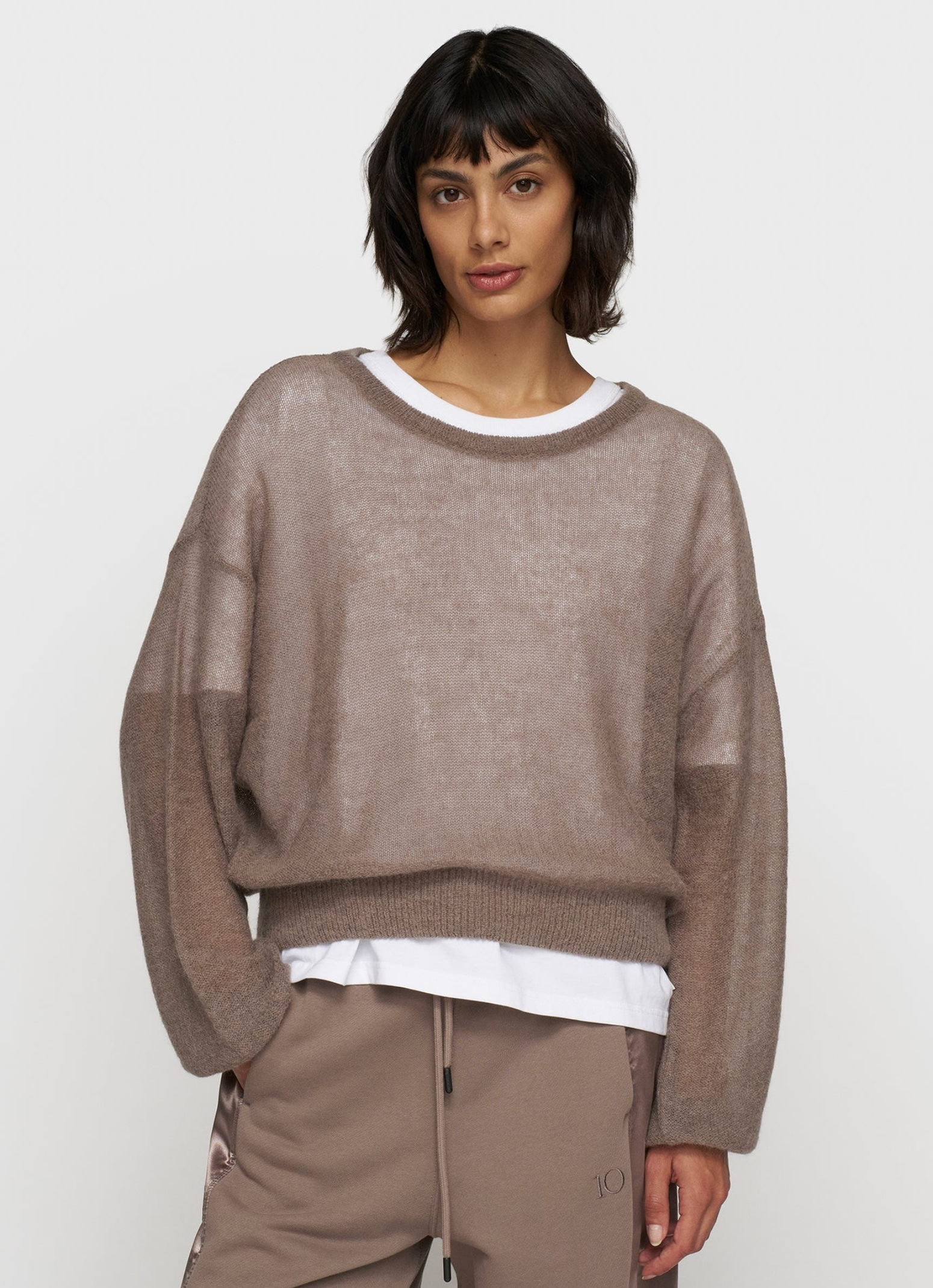 Thin Knit Sweater moonrock  - 10DAYS