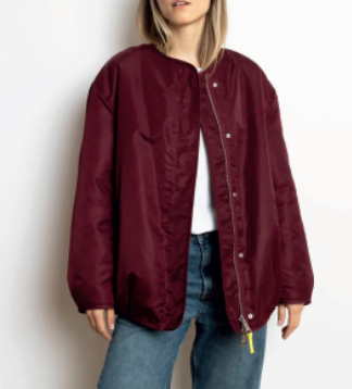 Bomber Jacke reversible Bordeaux - The Shirt Project