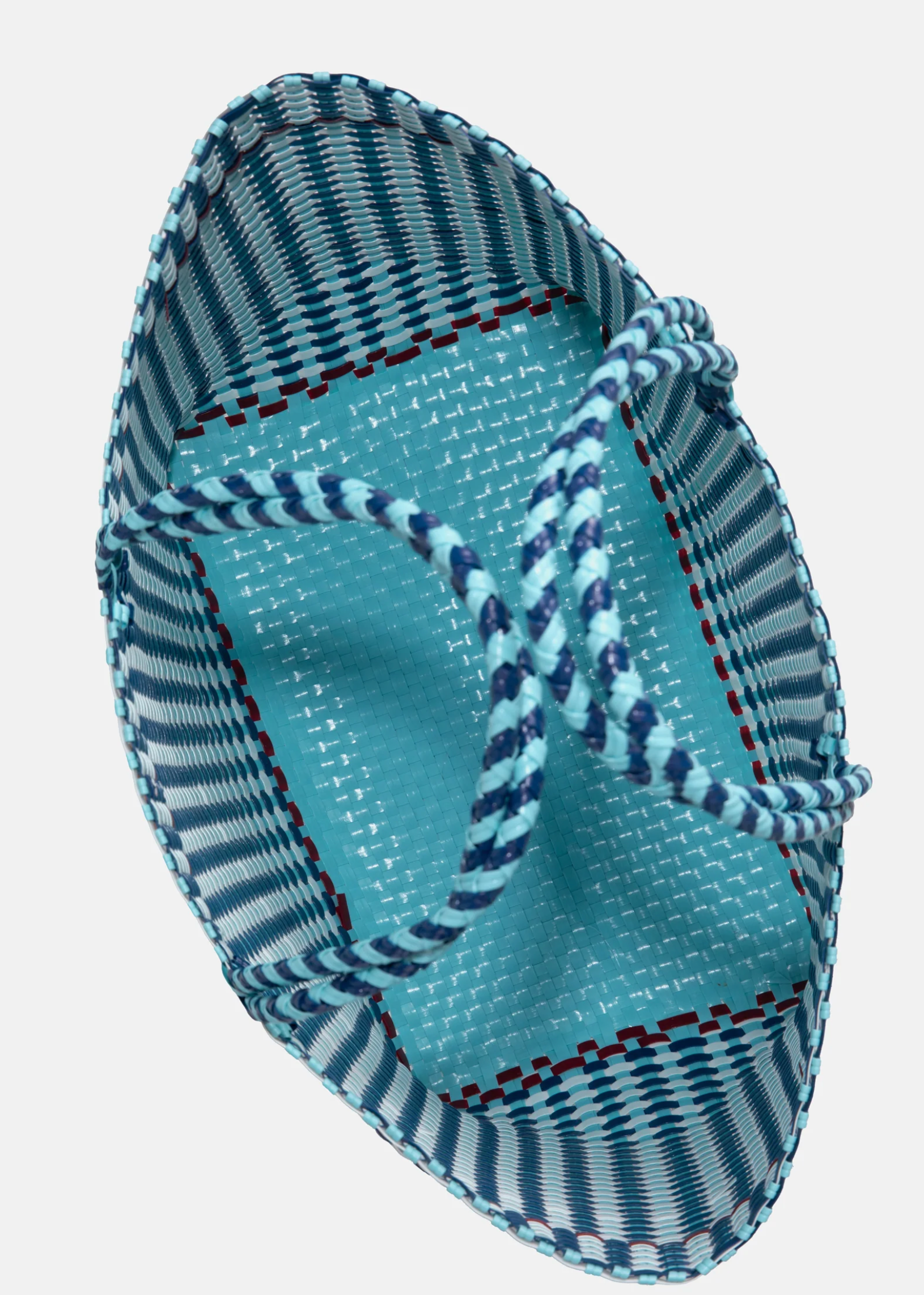 WOVEN TOTE BAG LIGHT BLUE  - Sorbet Island