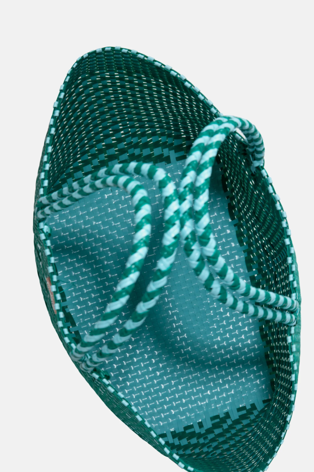 WOVEN TOTE BAG TURQUOISE - Sorbet Island