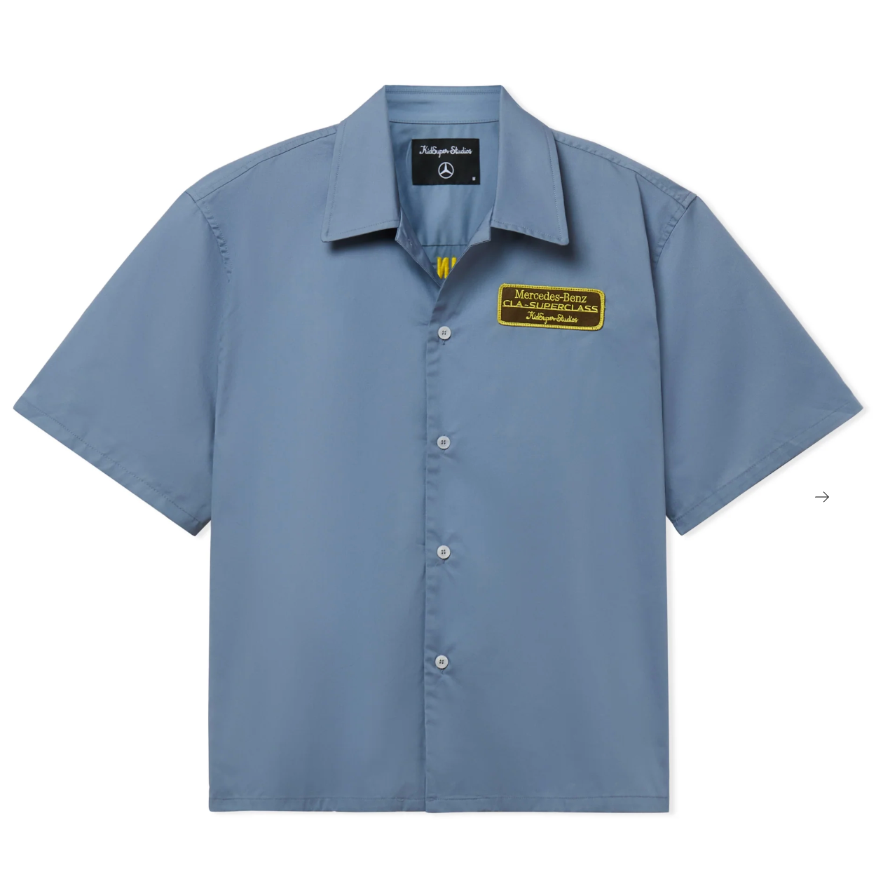 KidSuper X Mercedes Benz Cropped Work Shirt - KidSuper