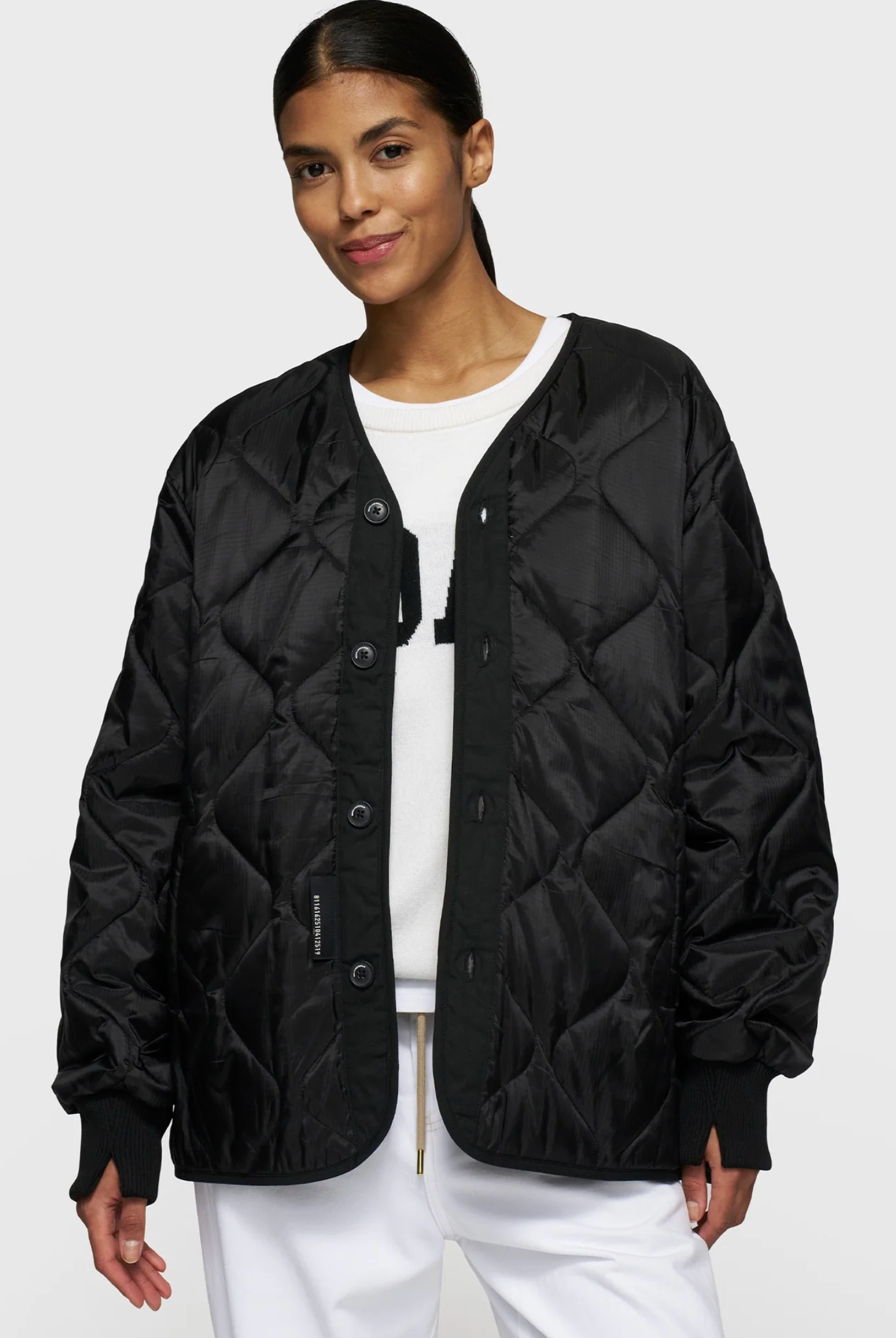Light padded Jacket black  - 10DAYS