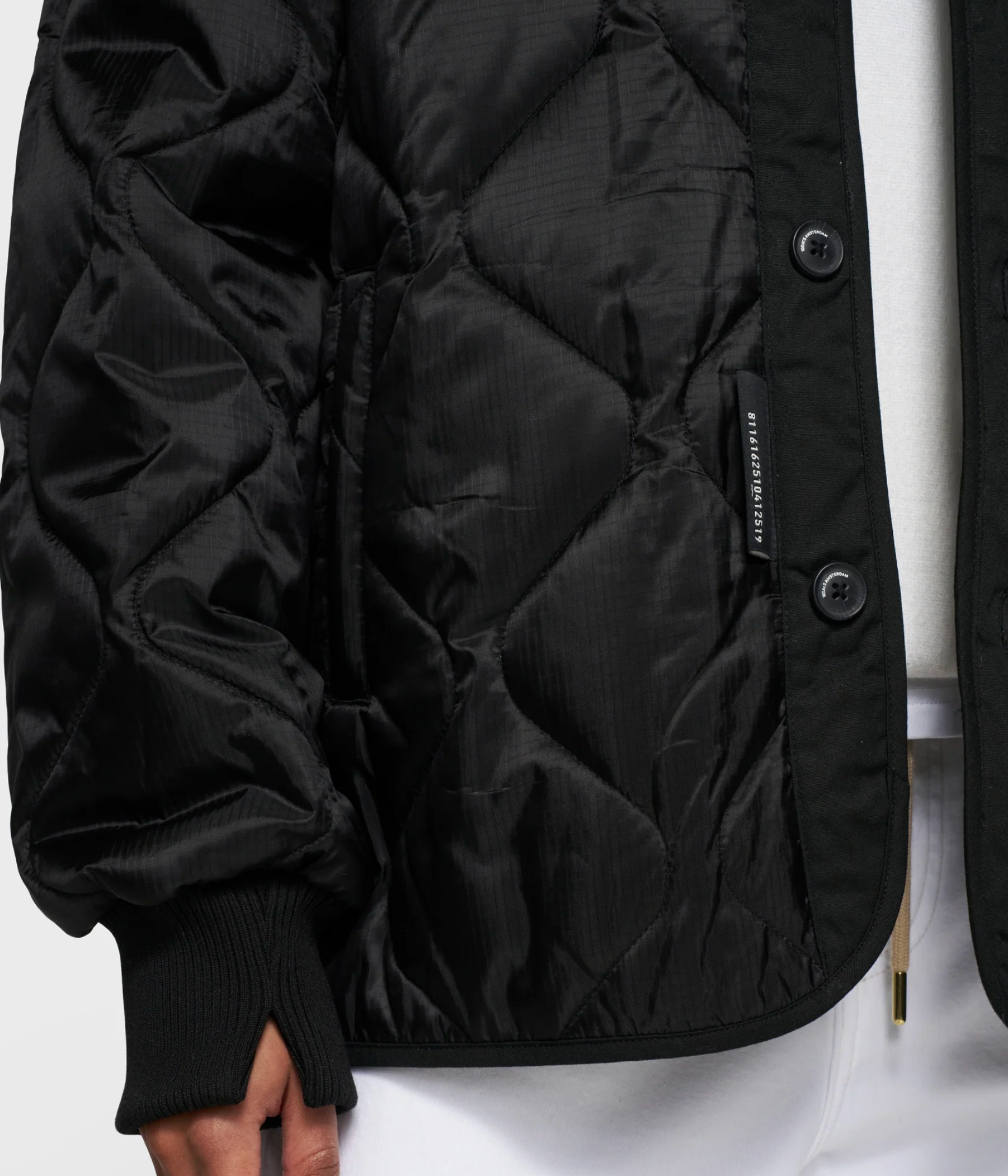Light padded Jacket black  - 10DAYS