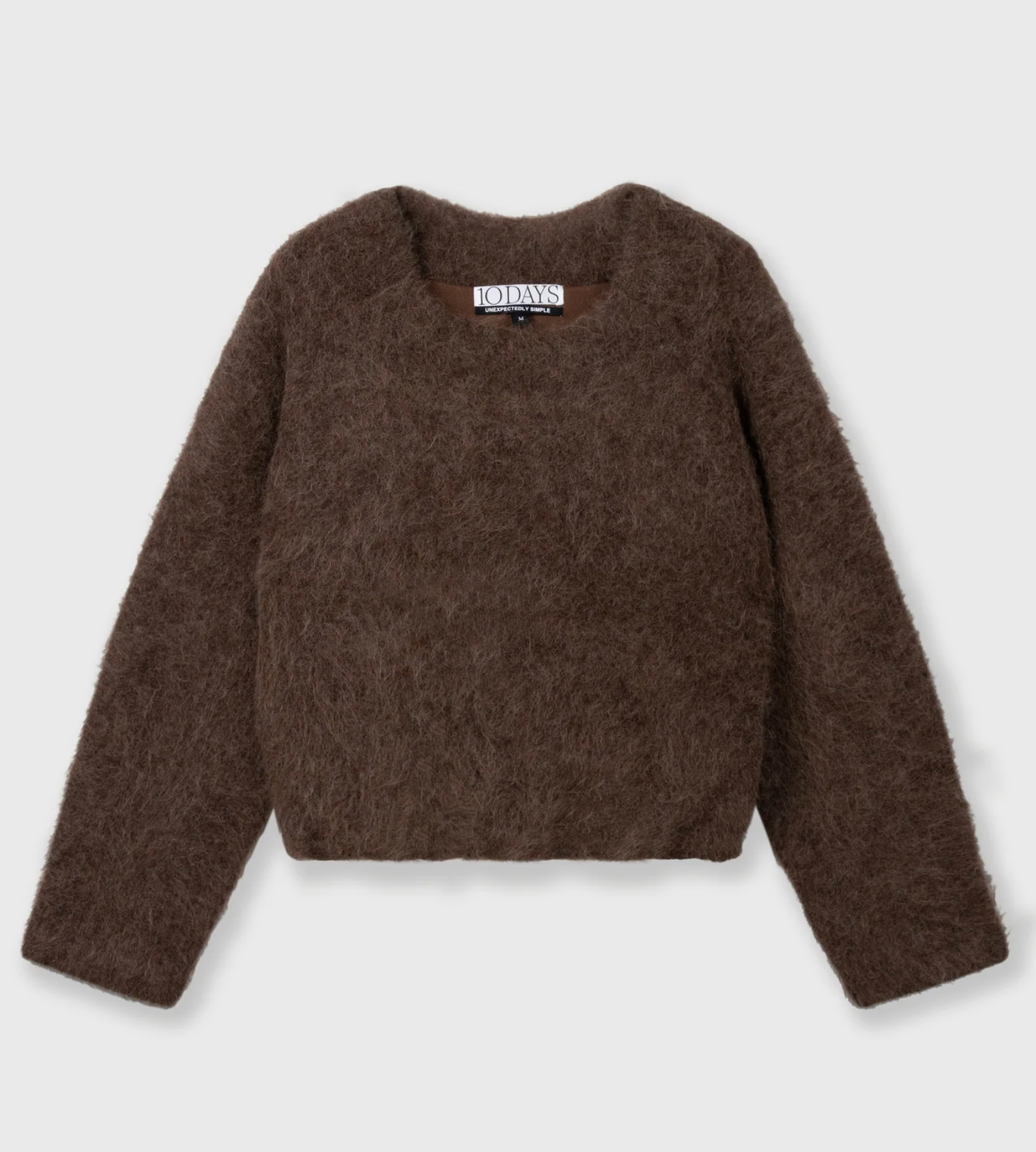 hairy knit sweater pleats  - 10DAYS