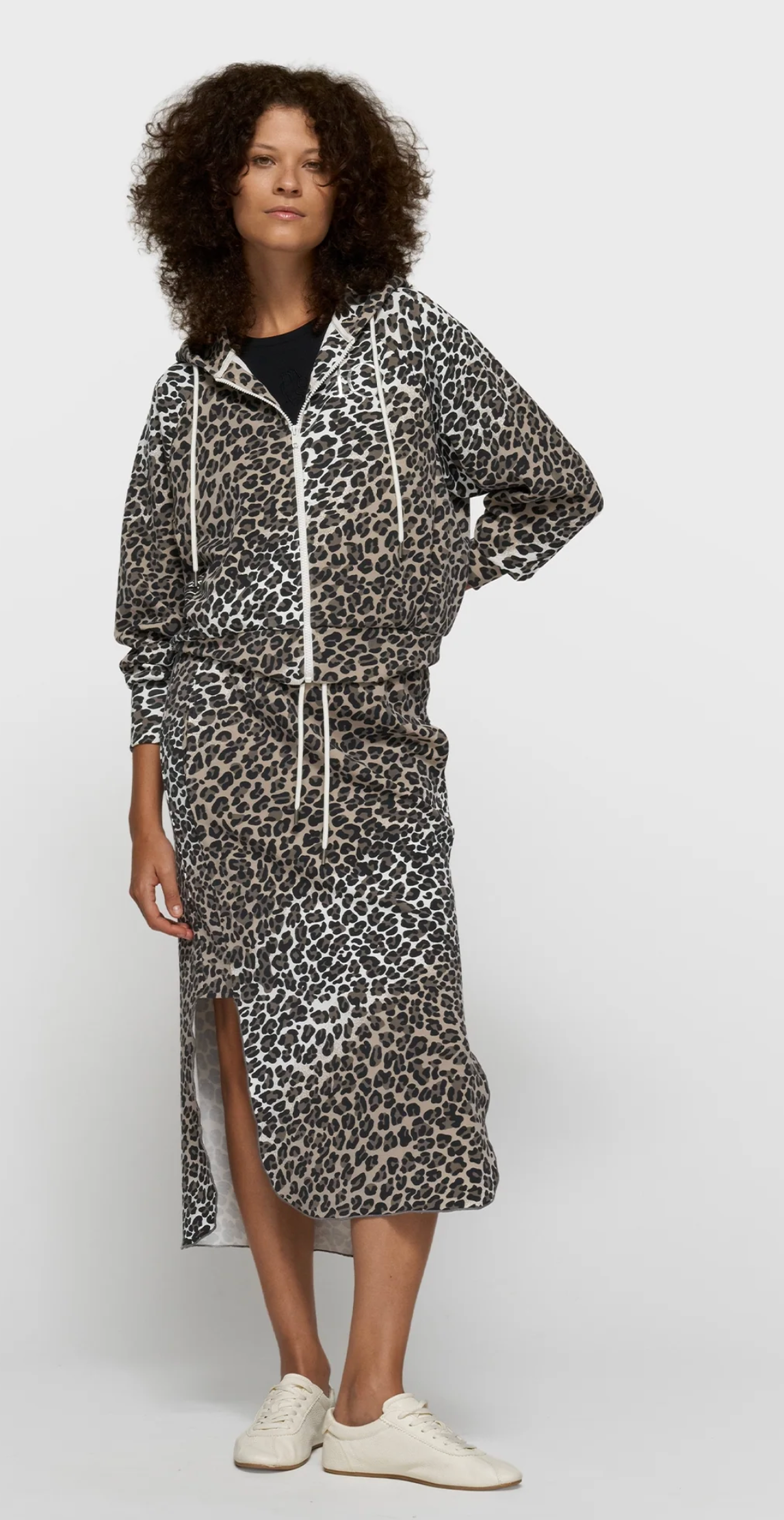 soft scuba skirt leopard - 10DAYS