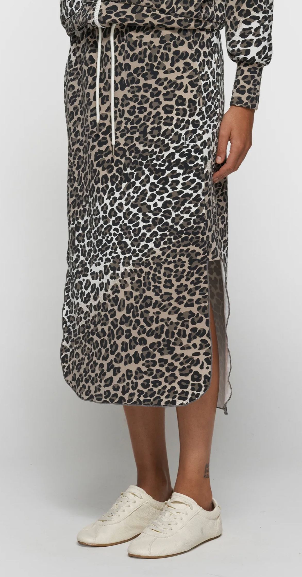 soft scuba skirt leopard - 10DAYS