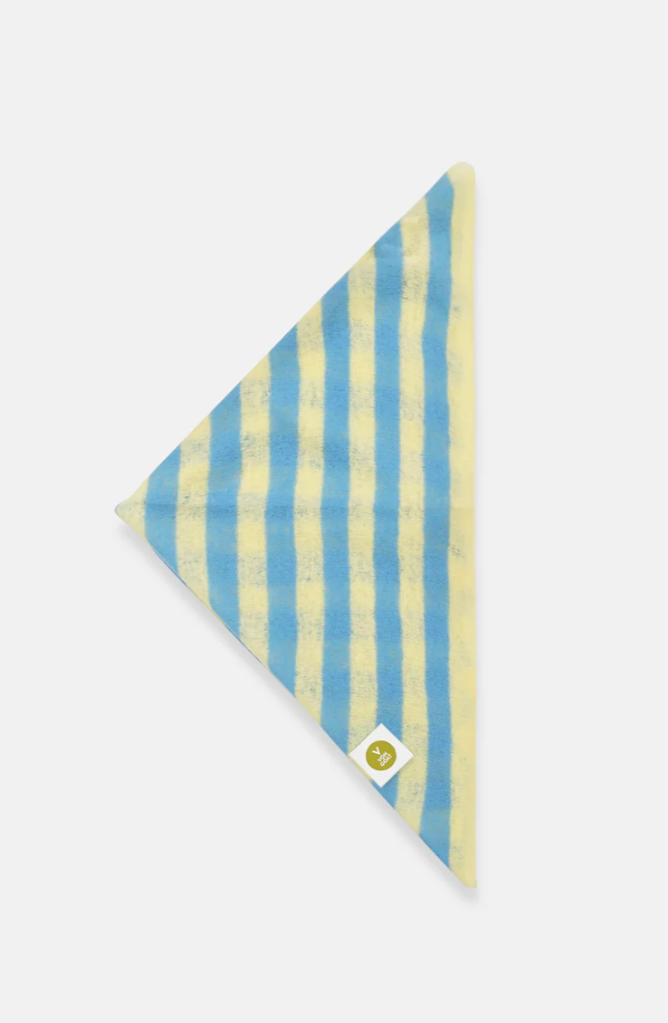 BANDANA TRANSPARENT YELLOW/DELICATE BLUE -  V von Goat