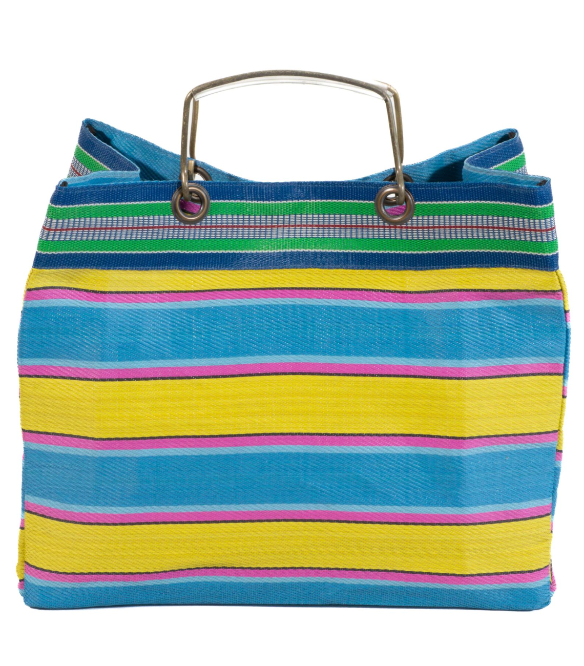 Tasche JAIME hellblau + gelb - mossapour