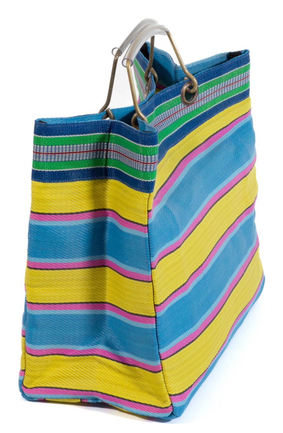Tasche JAIME hellblau + gelb - mossapour