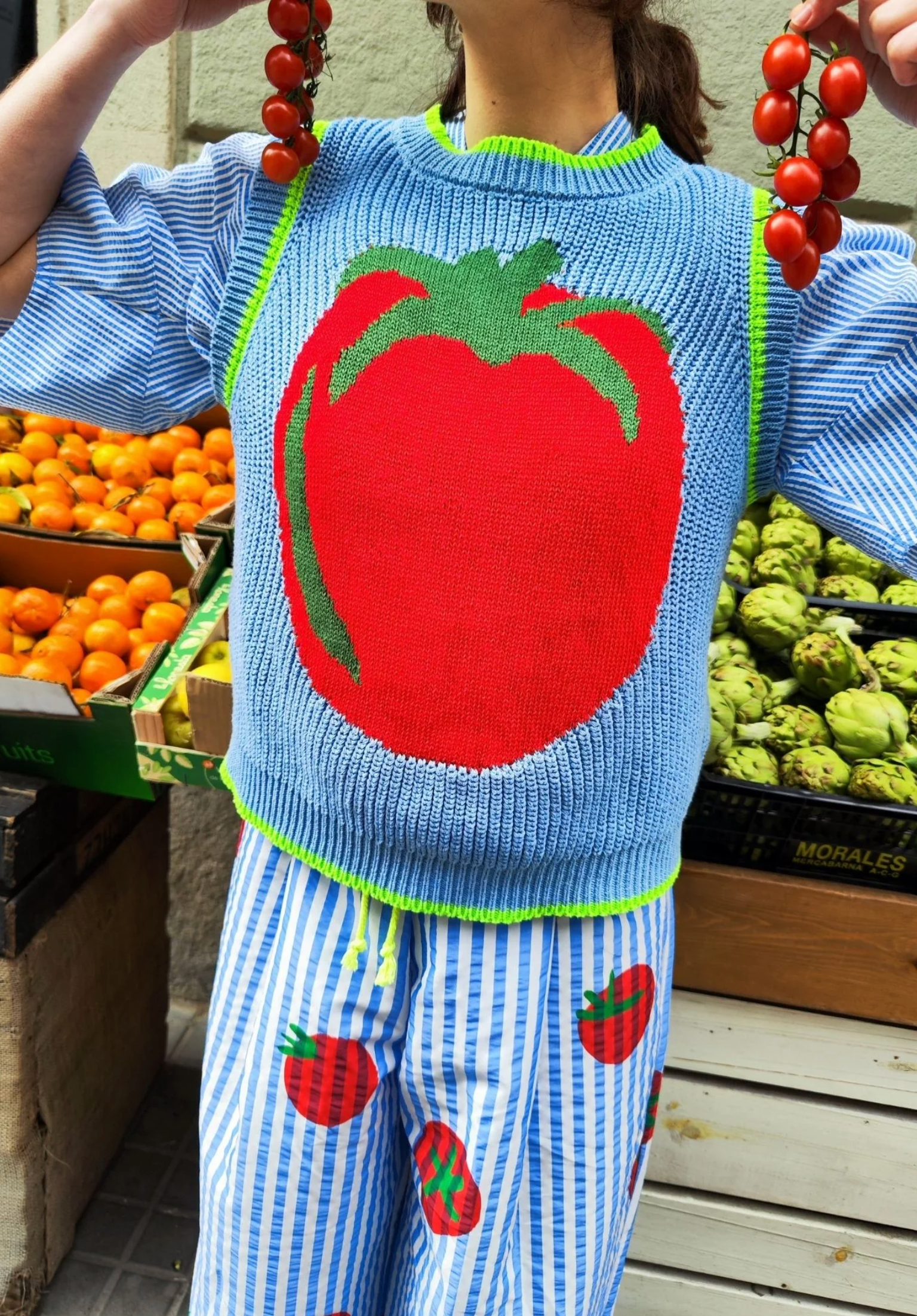 Pomodoro Pullunder blau - DRBLOOM