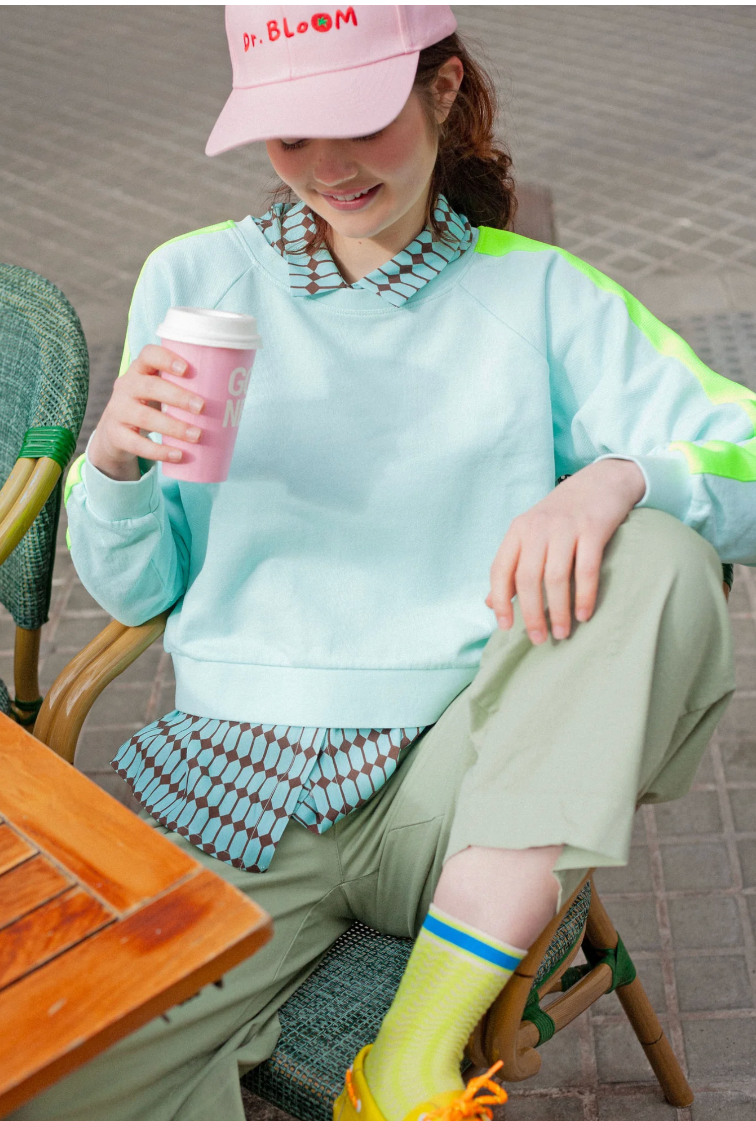 Aqua Molona-Sweatshirt - DRBLOOM