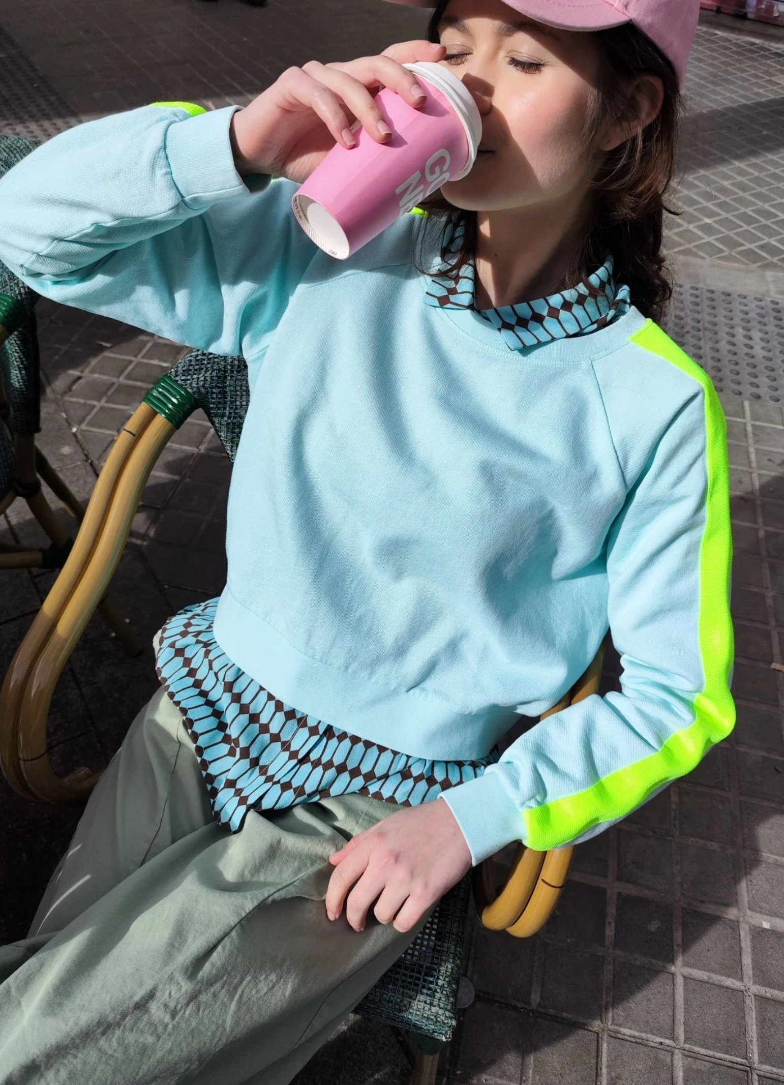 Aqua Molona-Sweatshirt - DRBLOOM