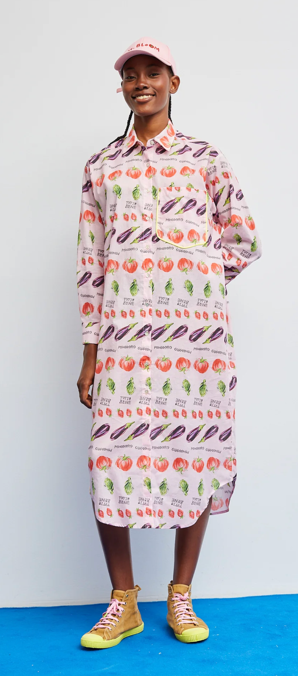 rosa Boat-Kleid  - DR BLOOM